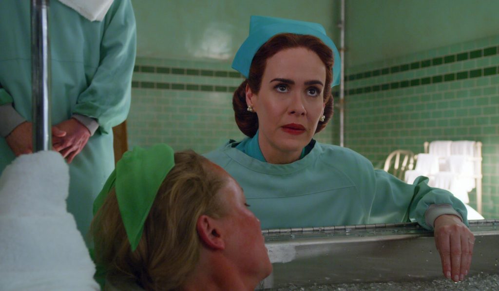 RATCHED (L to R) SARAH PAULSON as MILDRED RATCHED in episode 103 of RATCHED Cr. COURTESY OF NETFLIX © 2020